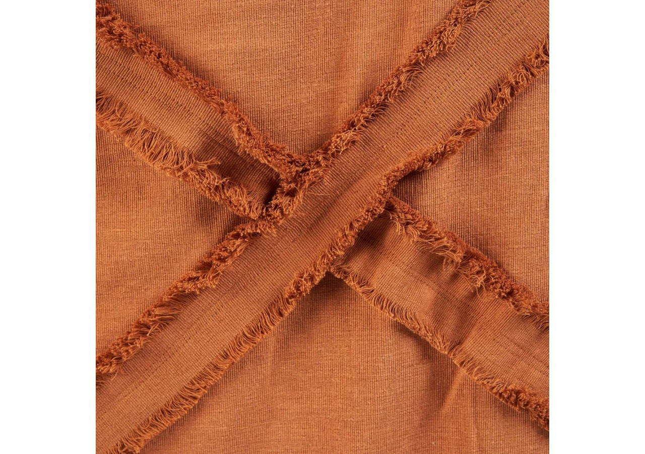Plaid Berbère - Couleur terracotta chaleureuse - BARI016T - Bazar Bizar