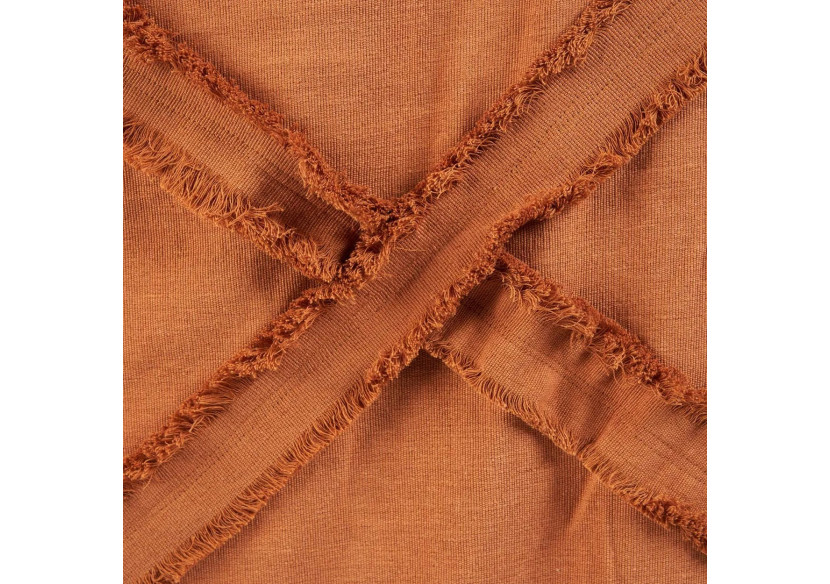 Plaid Berbère - Couleur terracotta chaleureuse - BARI016T - Bazar Bizar