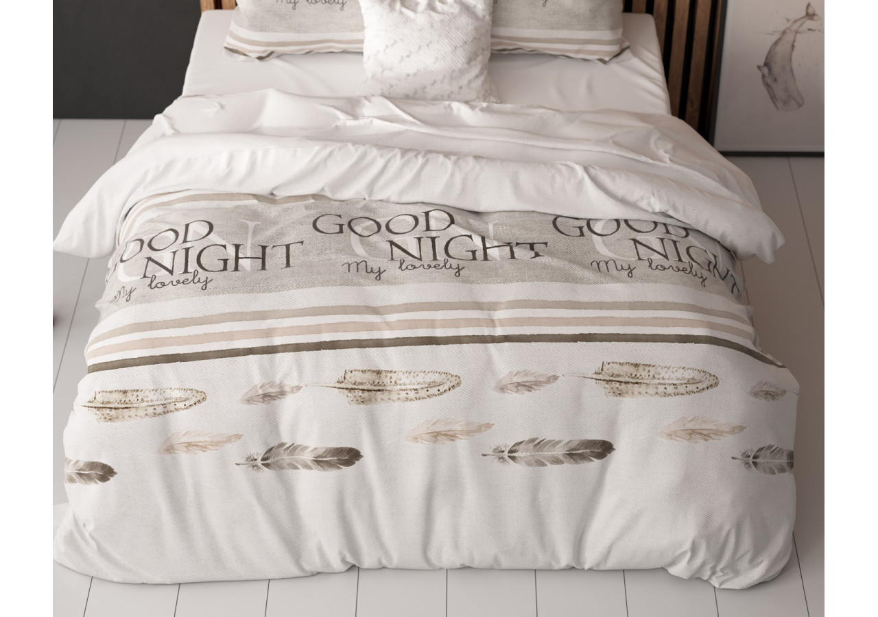Housse de Couette Good Night - Coton Mélangé 200 x 220 cm - 17016146 - Sleeptime