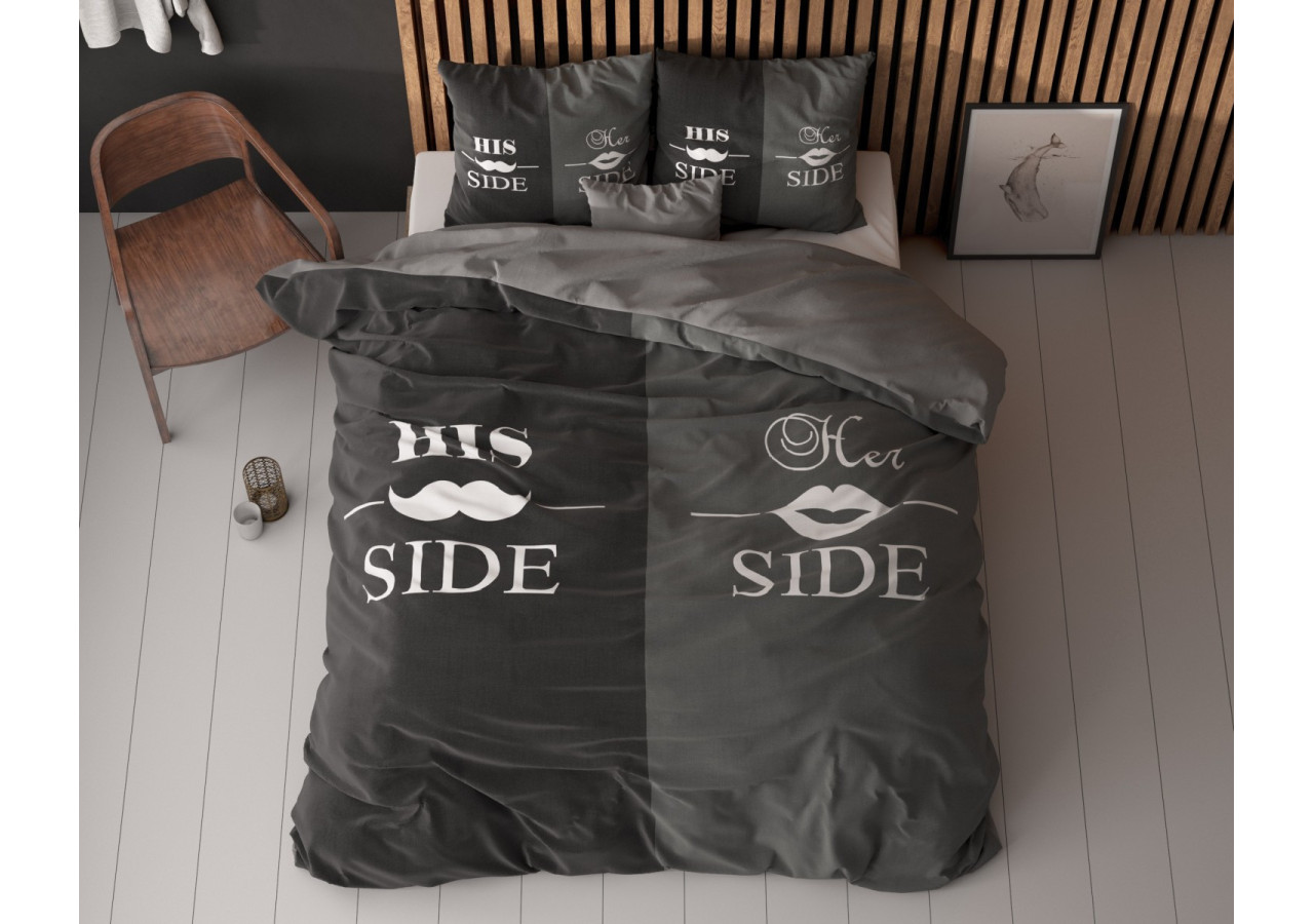 Couvre-lit His and Her Side - 140 x 220 cm, Impression numérique - 15022731 - Sleeptime