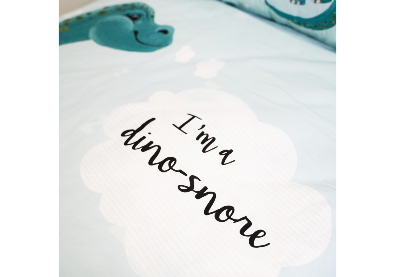 Couvre-lit I'm a Dino-Sore - 135 x 200 cm, Design Enfant - 17015777 - Royal Textile