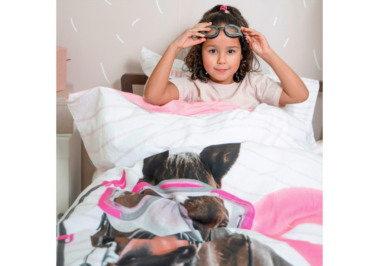 Housse de couette I'm a Seahorse - 100% coton 155 x 220 cm - 17015775 - Royal Textile