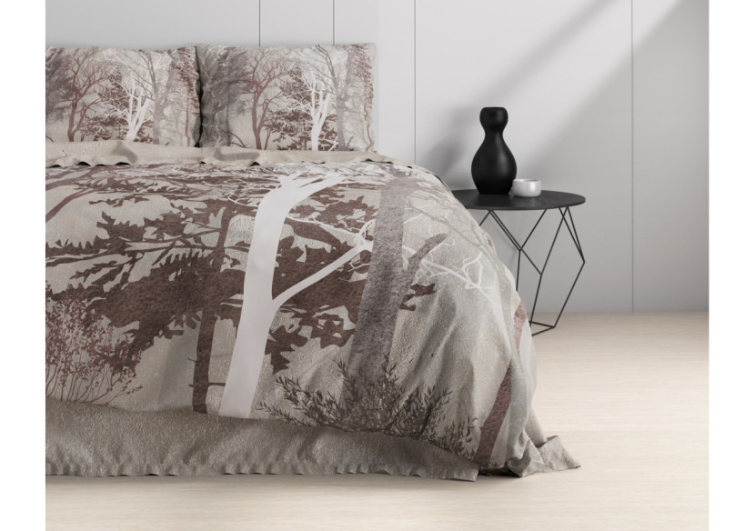 Housse de Couette Indre Taupe - 140 x 220 cm, Luxe Naturel - 17016097 - Dreamhouse