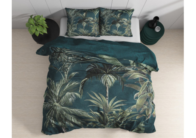 Housse de Couette Iris Verte - Coton 240 x 220 cm - 17015817 - Dreamhouse 2