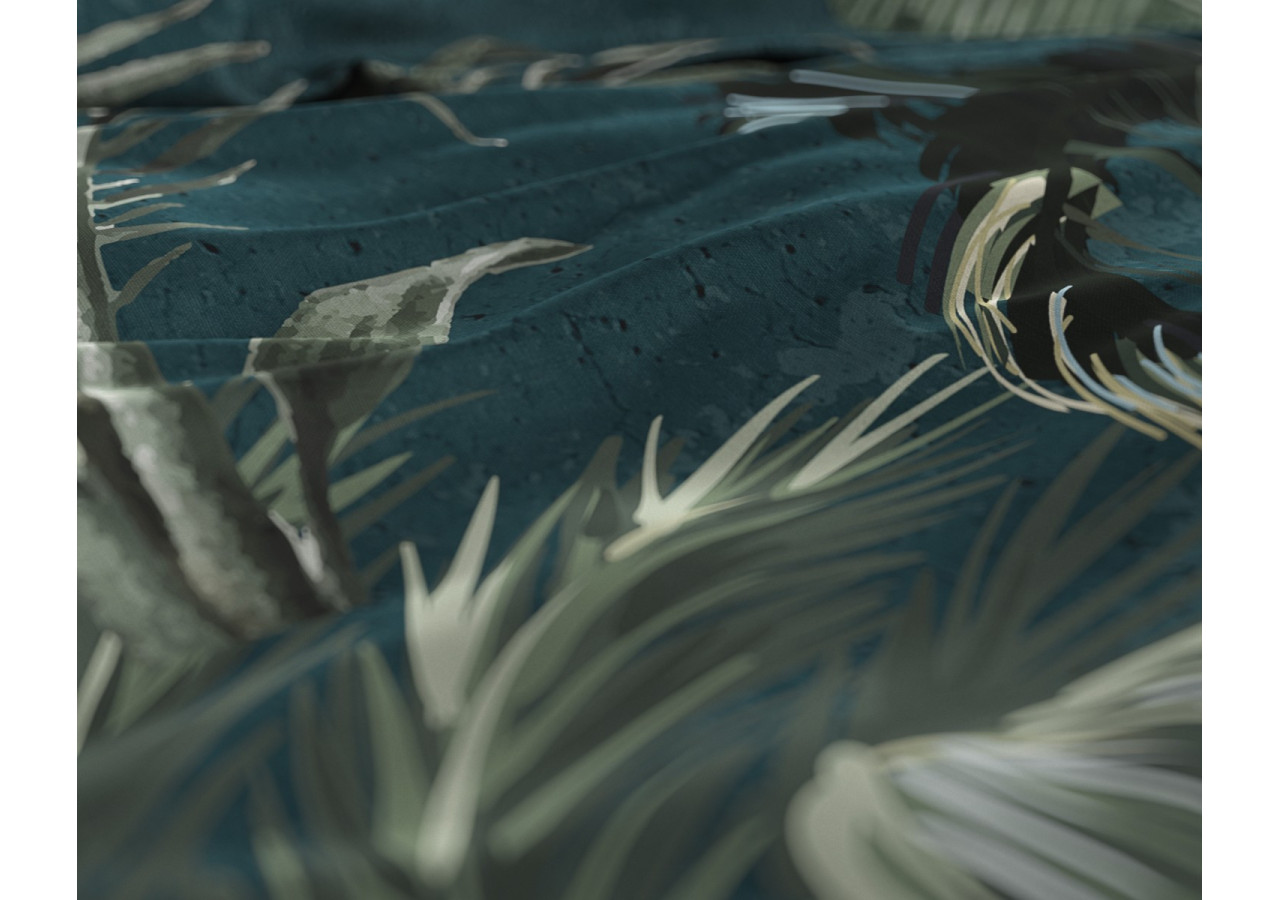 Housse de Couette Iris Verte - Coton 240 x 220 cm - 17015817 - Dreamhouse