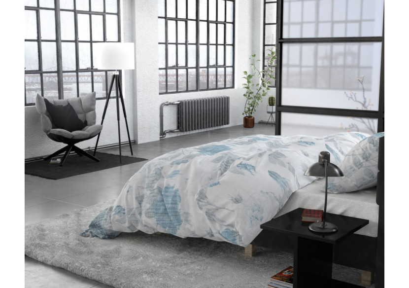 Housse de Couette Iven Bleu - 240 x 220 cm en Microfibres - 15023791 - Dreamhouse