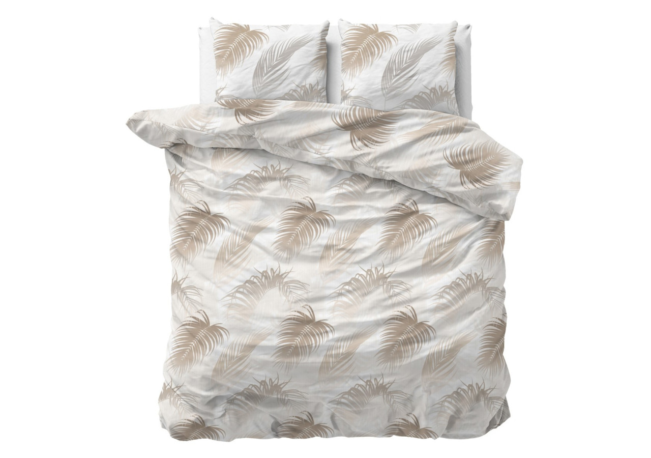 Housse de Couette Jayda Taupe - 200 x 220 cm, Luxe et Confort - 15026625 - Sleeptime