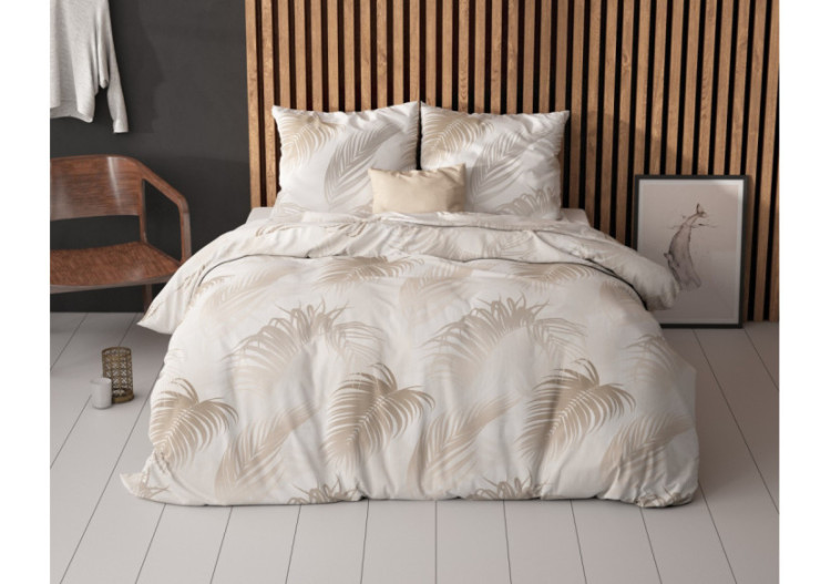 Housse de Couette Jayda Taupe - 240 x 220 cm, Luxe et Confort - 15026626 - Sleeptime 2