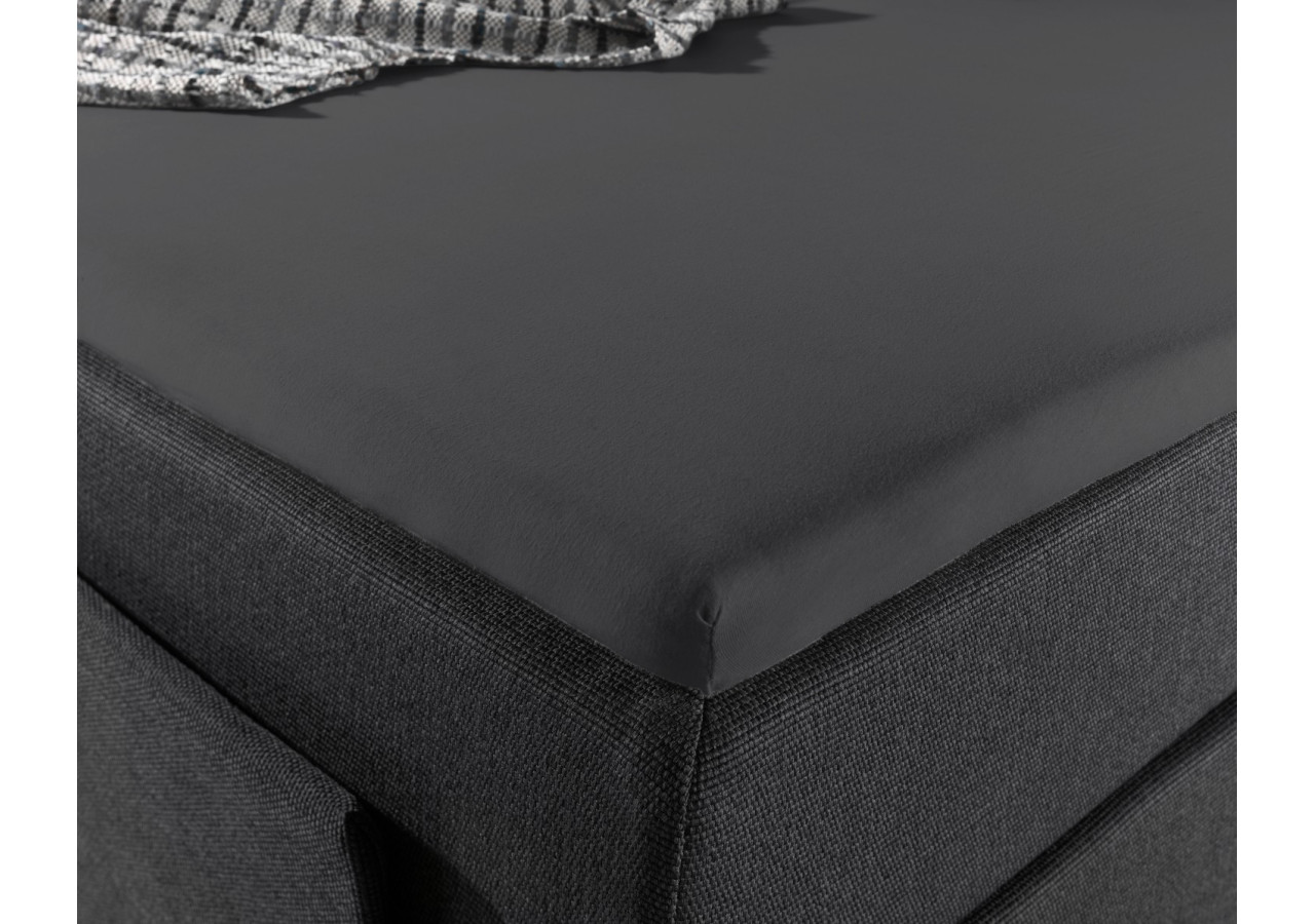 Housse de Matelas Jersey - Antracite 190/200 x 200/220 cm - 14016625 - Dreamhouse