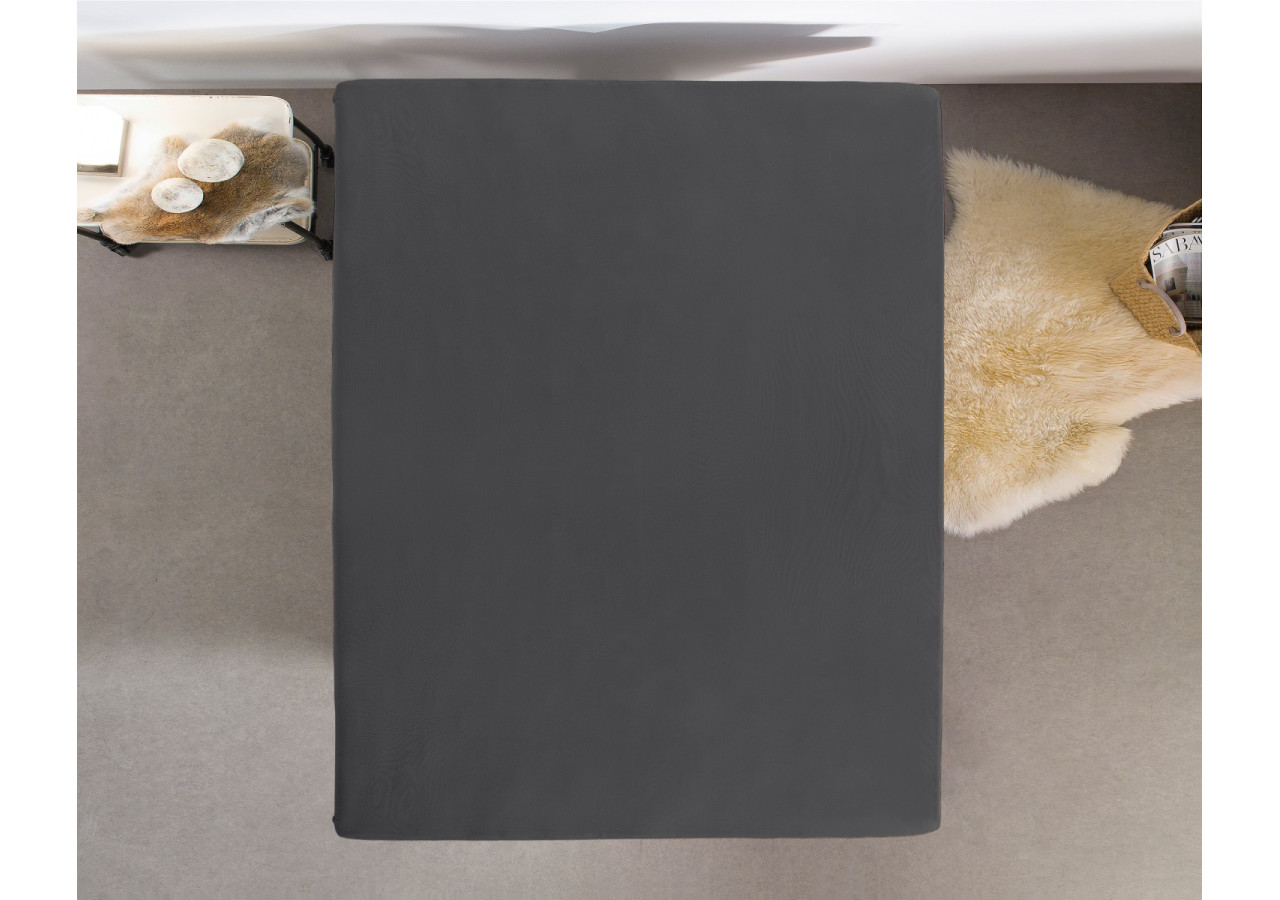 Housse de Matelas Jersey - Antracite 70/80/90 x 200/220 cm - 14016621 - Dreamhouse