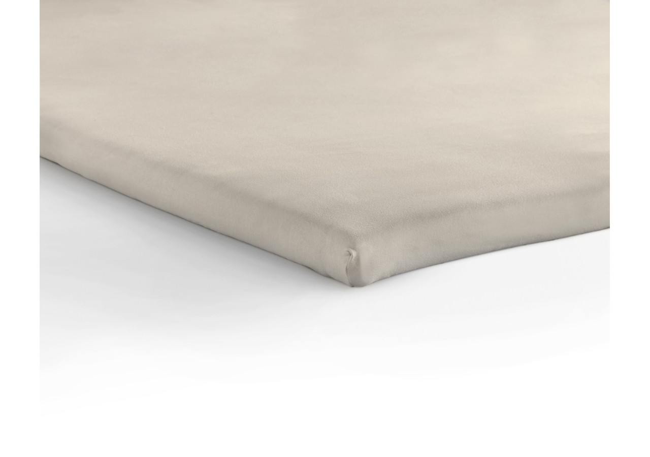 Housse de Matelas Jersey Crème - 180 x 200/220 cm en Coton Doux - 14016609 - Dreamhouse