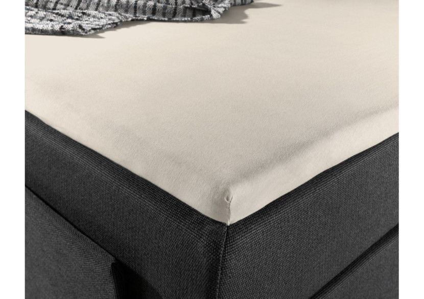 Housse de Matelas Jersey Crème - 180 x 200/220 cm en Coton Doux - 14016609 - Dreamhouse