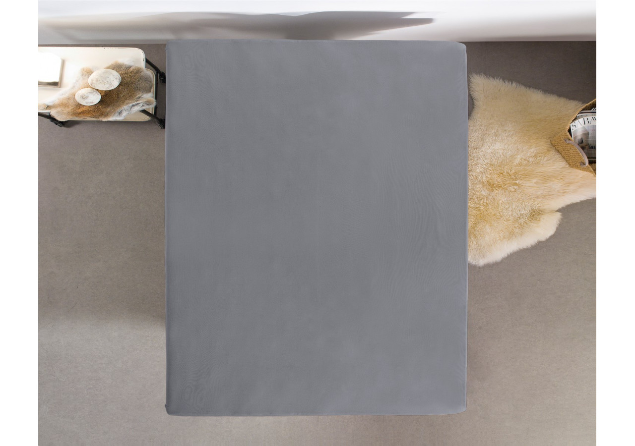 Housse de Matelas Jersey Dreamhouse - Gris 190/200 x 200/220 cm - 14016620 - Dreamhouse