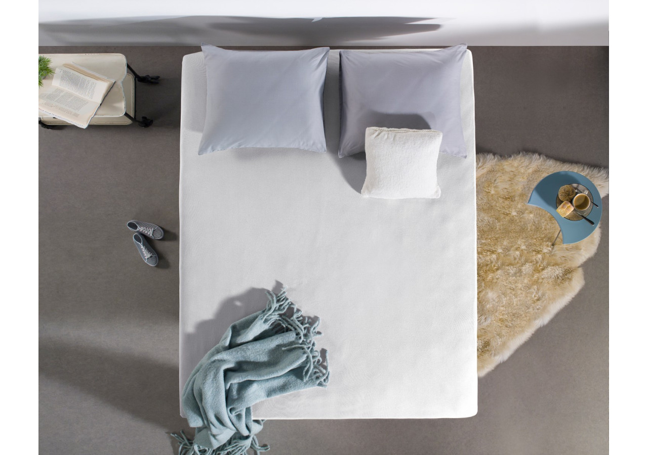 Housse de Matelas Jersey Dreamhouse - Blanc 160 x 200/220 cm - 14016603 - Dreamhouse