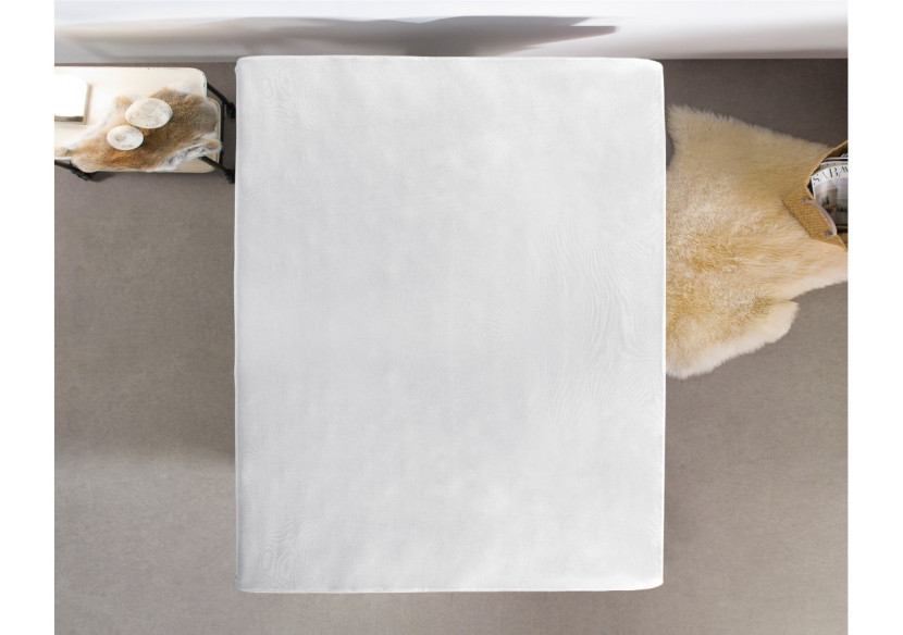 Housse de Matelas Jersey Blanc - 190/200 x 200/220 cm - 14016605 - Dreamhouse