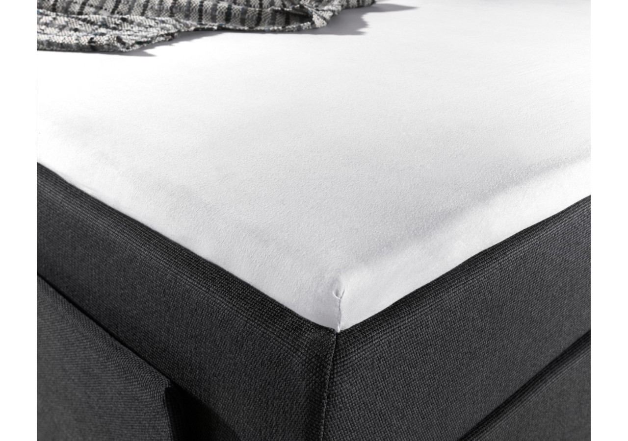 Housse de Matelas Jersey Blanc - 190/200 x 200/220 cm - 14016605 - Dreamhouse