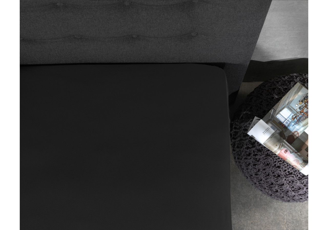 Housse de Matelas Jersey Noir - 180 x 200/220 cm - 14016614 - Dreamhouse