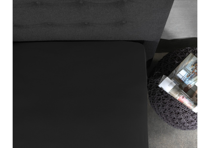 Housse de Matelas Jersey Noir - 180 x 200/220 cm - 14016614 - Dreamhouse