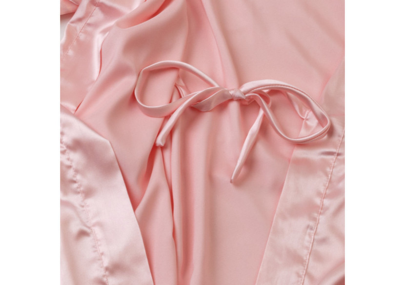 Kimono Satin Rose - Taille Unique 87 x 118 cm - 17015515 - Dreamhouse