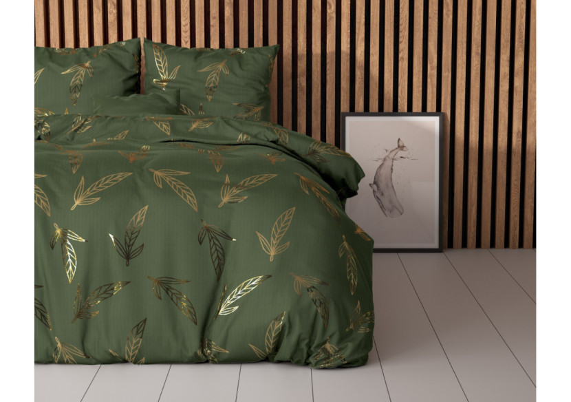 Housse de Couette Leaves - Vert 240 x 220 cm - 17018403 - Sleeptime