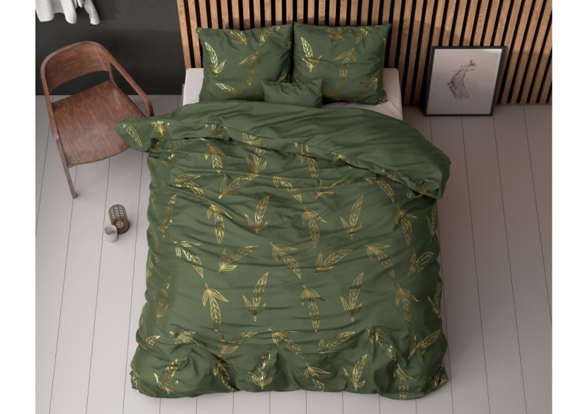 Housse de Couette Leaves - Vert 240 x 220 cm - 17018403 - Sleeptime