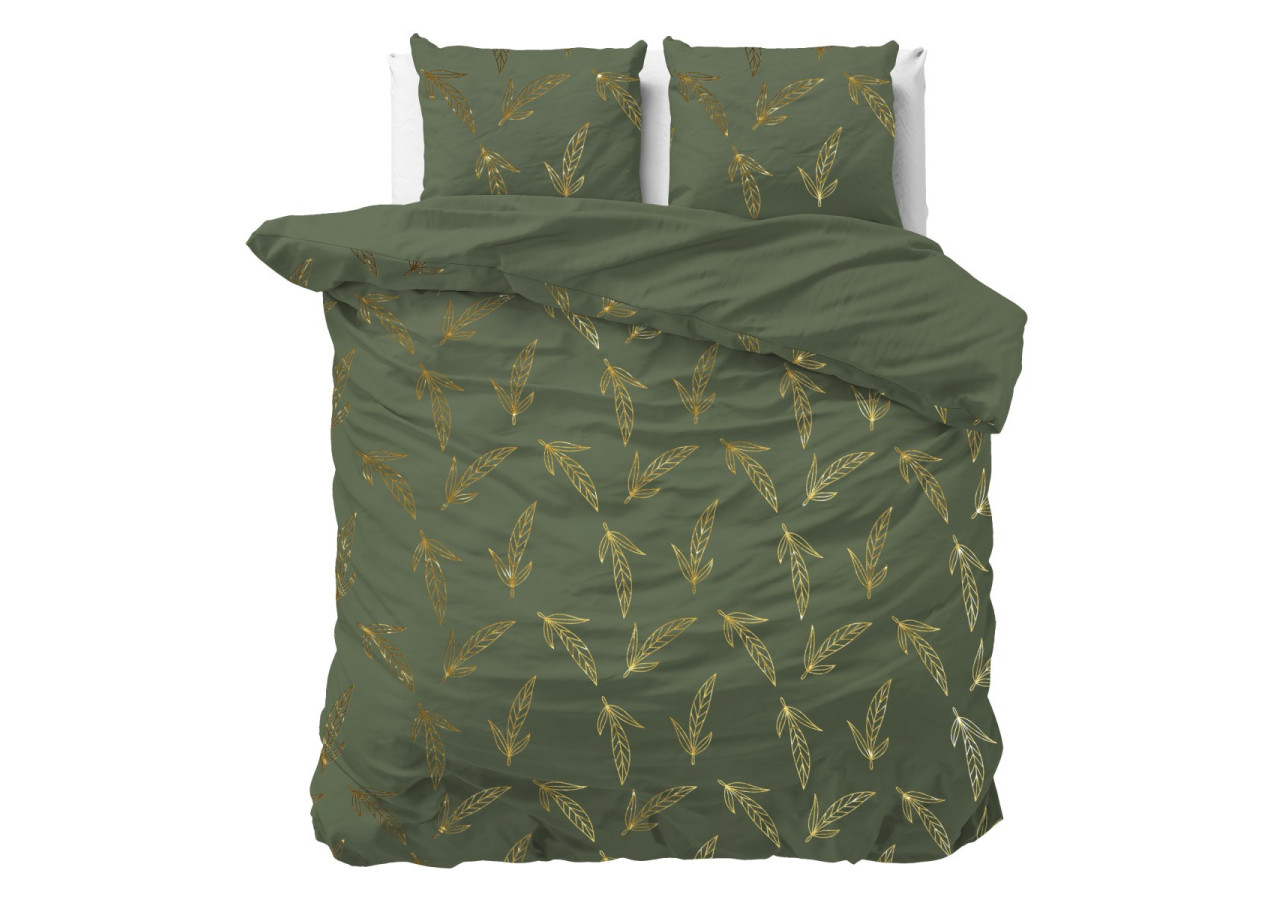 Housse de Couette Leaves - Vert 240 x 220 cm - 17018403 - Sleeptime