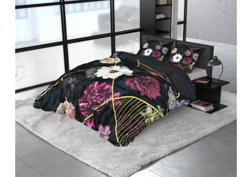 Housse de couette Linleez Indigo - 140 x 220 en coton satiné - 14024453 - Dreamhouse Housse de couette Linleez Indigo - 140 x 220 en coton satiné - 14024453 - Dreamhouse