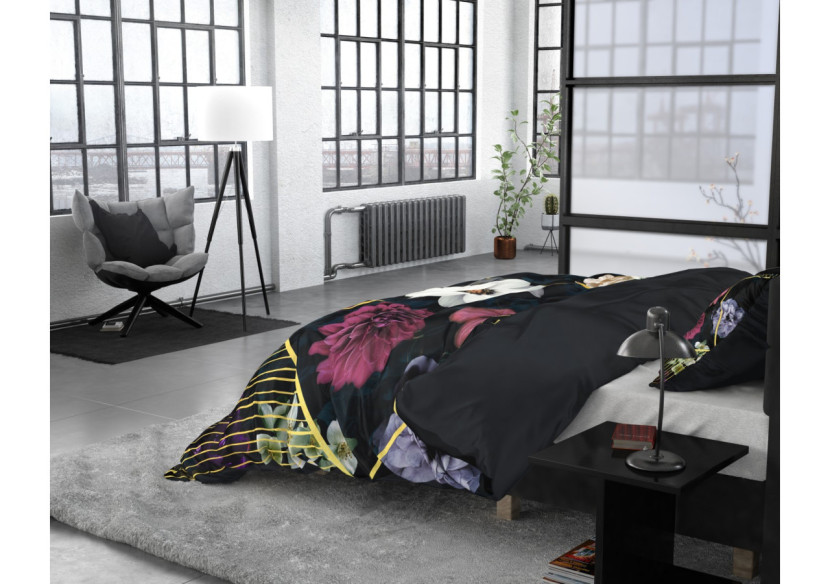 Housse de couette Linleez Indigo - 240 x 220 cm en satin de coton - 14024455 - Dreamhouse Housse de couette Linleez Indigo - 240 x 220 cm en satin de coton - 14024455 - Dreamhouse