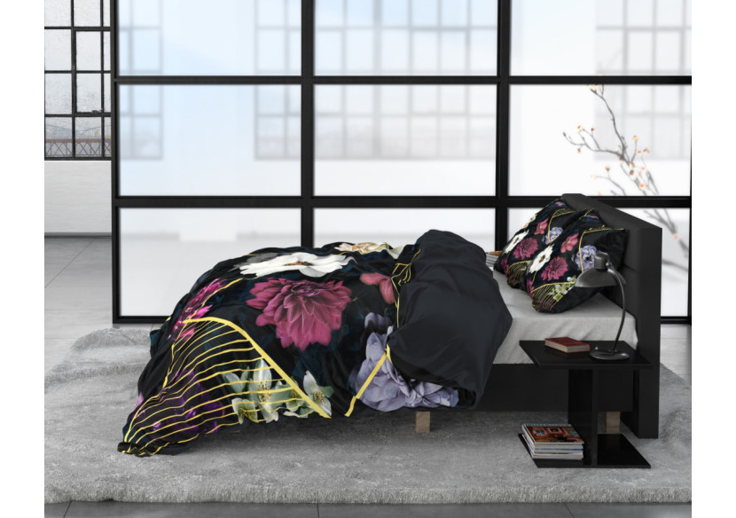 Housse de couette Linleez Indigo - 240 x 220 cm en satin de coton - 14024455 - Dreamhouse Housse de couette Linleez Indigo - 240 x 220 cm en satin de coton - 14024455 - Dreamhouse