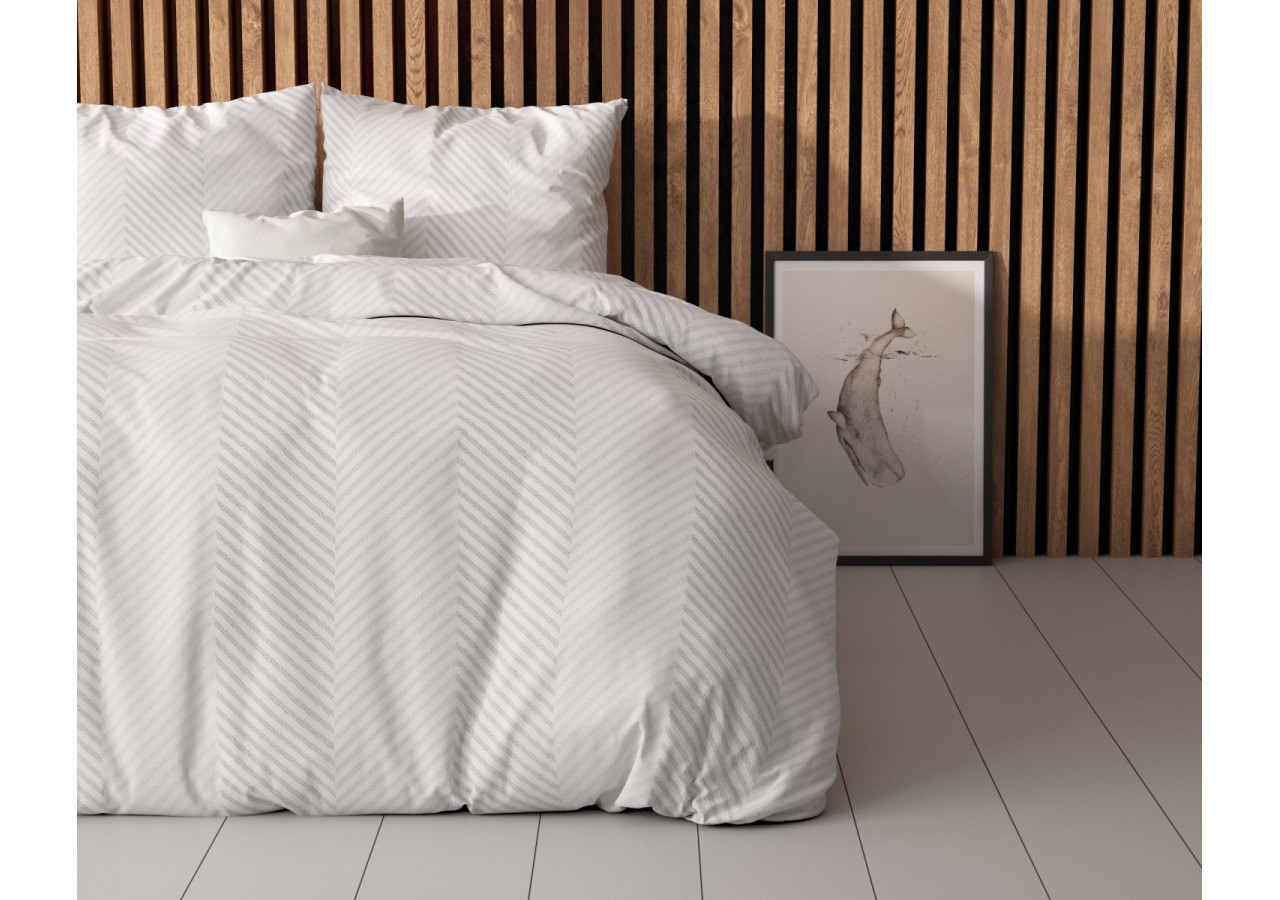 Housse de Couette Loana Wit - 240 x 220 cm en Coton Mélangé - 17017107 - Sleeptime