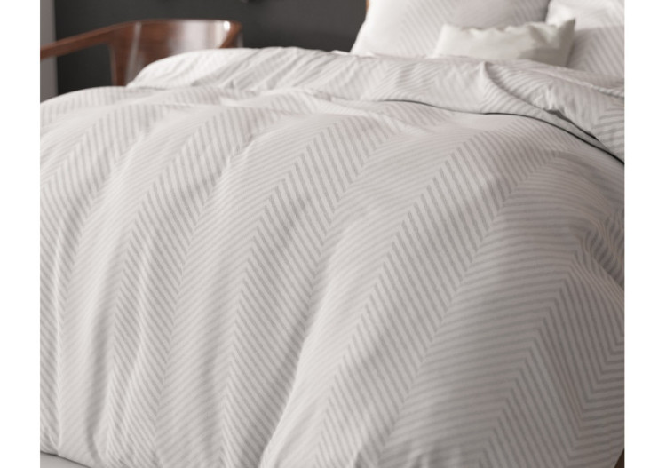 Housse de Couette Loana Wit - 240 x 220 cm en Coton Mélangé - 17017107 - Sleeptime 2