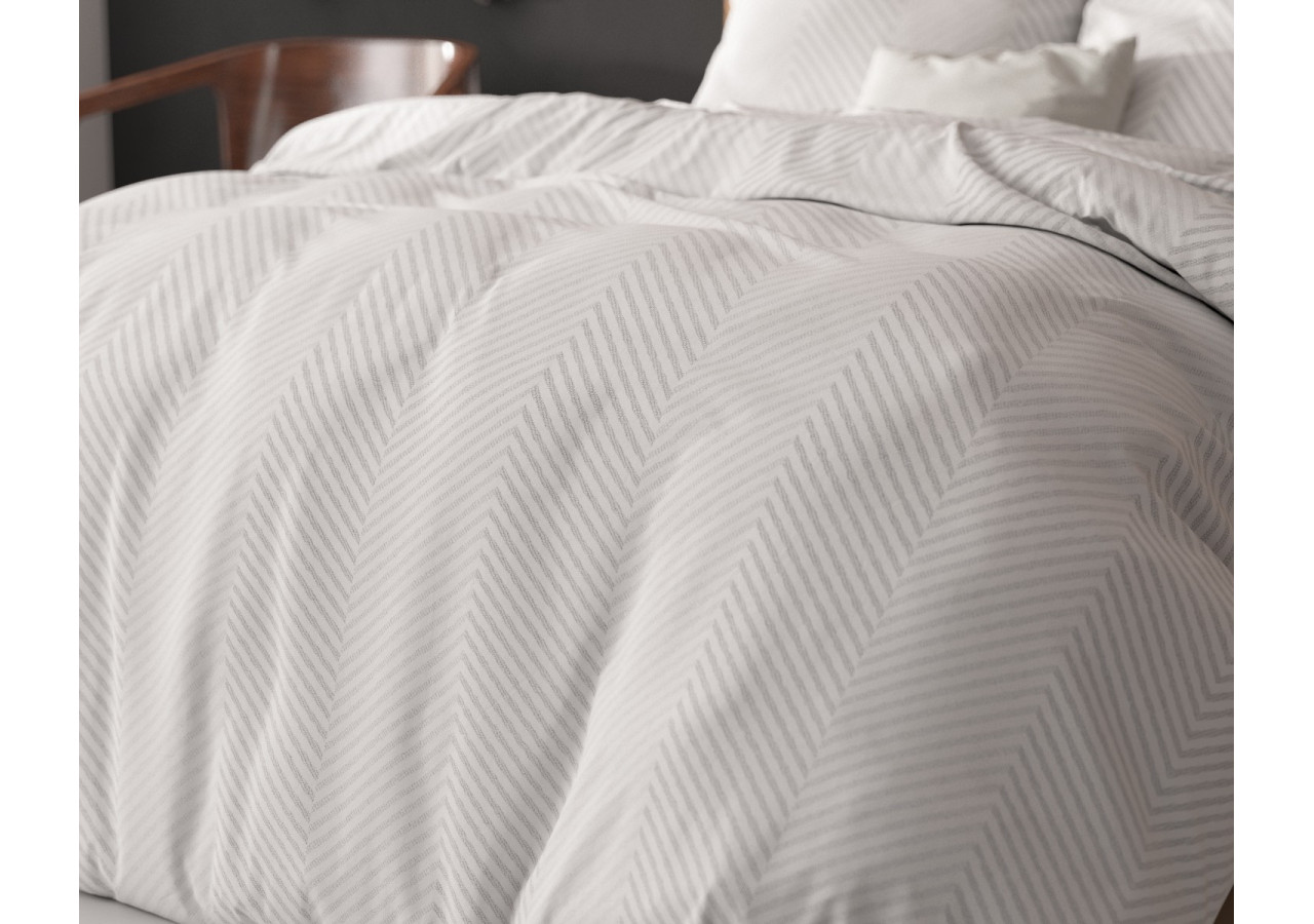 Housse de Couette Loana Wit - 240 x 220 cm en Coton Mélangé - 17017107 - Sleeptime