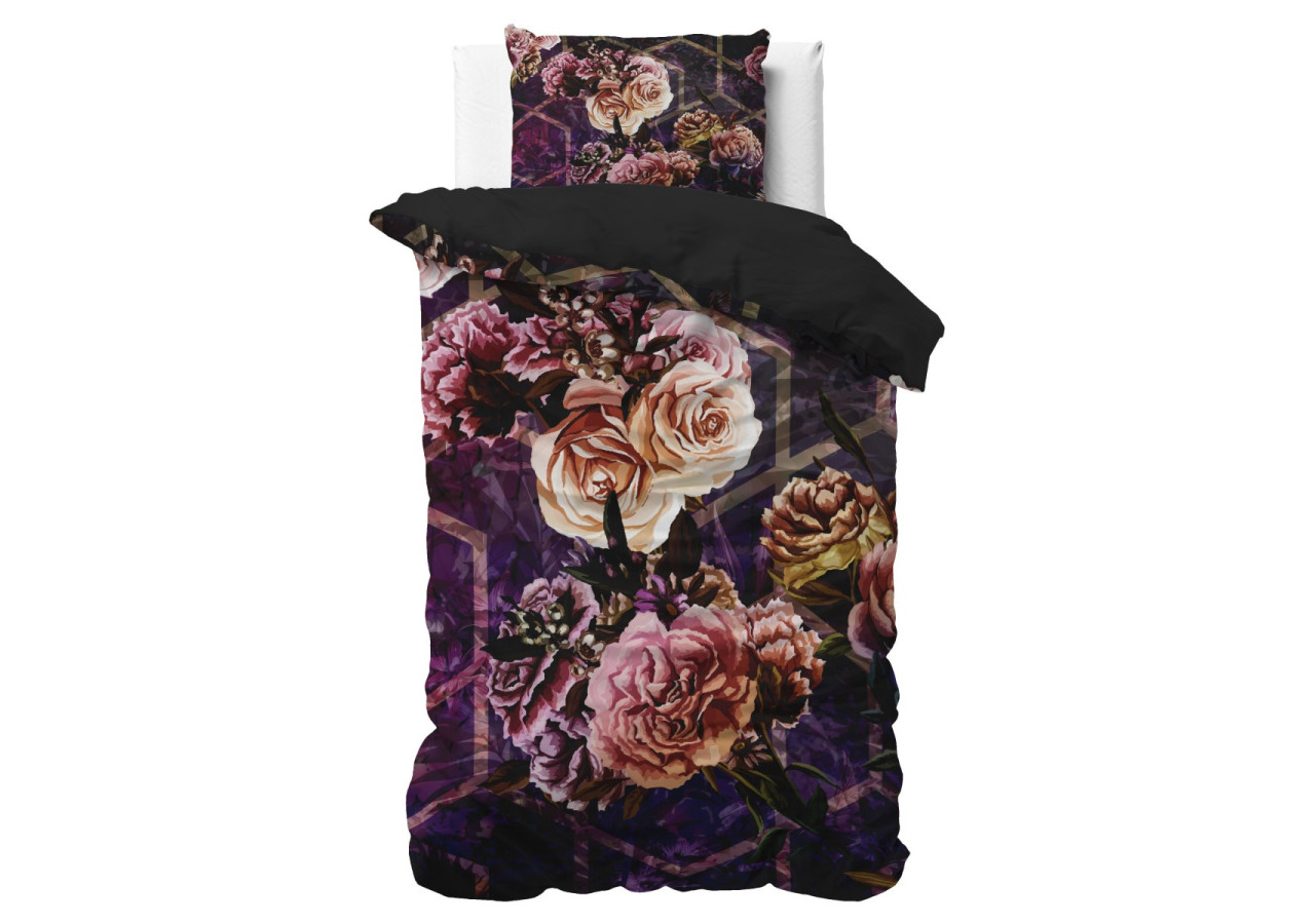 Housse de Couette Marise Paars - Élegante 140x220 cm - 17018259 - Sleeptime