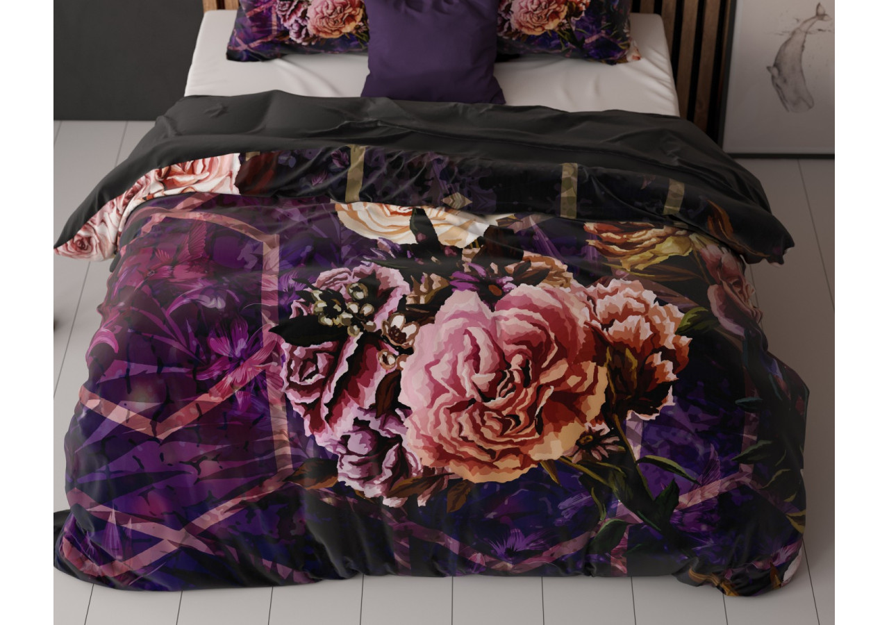 Housse de Couette Marise Paars - Élegante 140x220 cm - 17018259 - Sleeptime