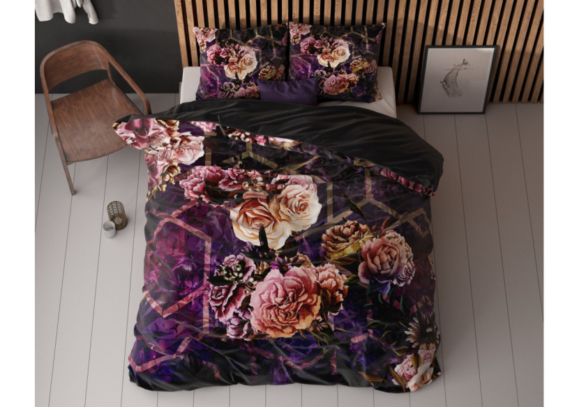 Housse de Couette Marise Paars - Élegante 140x220 cm - 17018259 - Sleeptime
