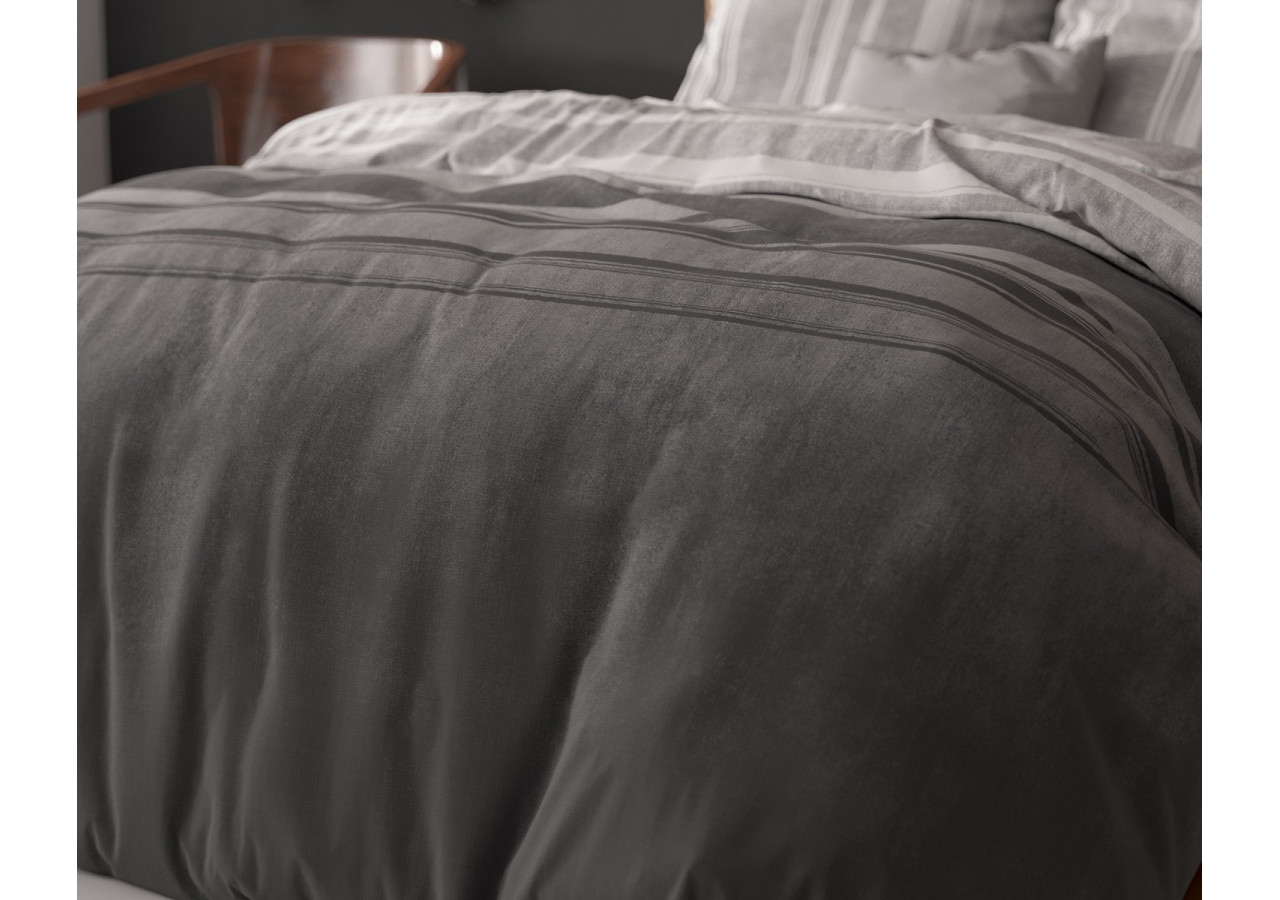Housse de couette Moon Lights - Grise 140 x 220 cm - 15026690 - Sleeptime