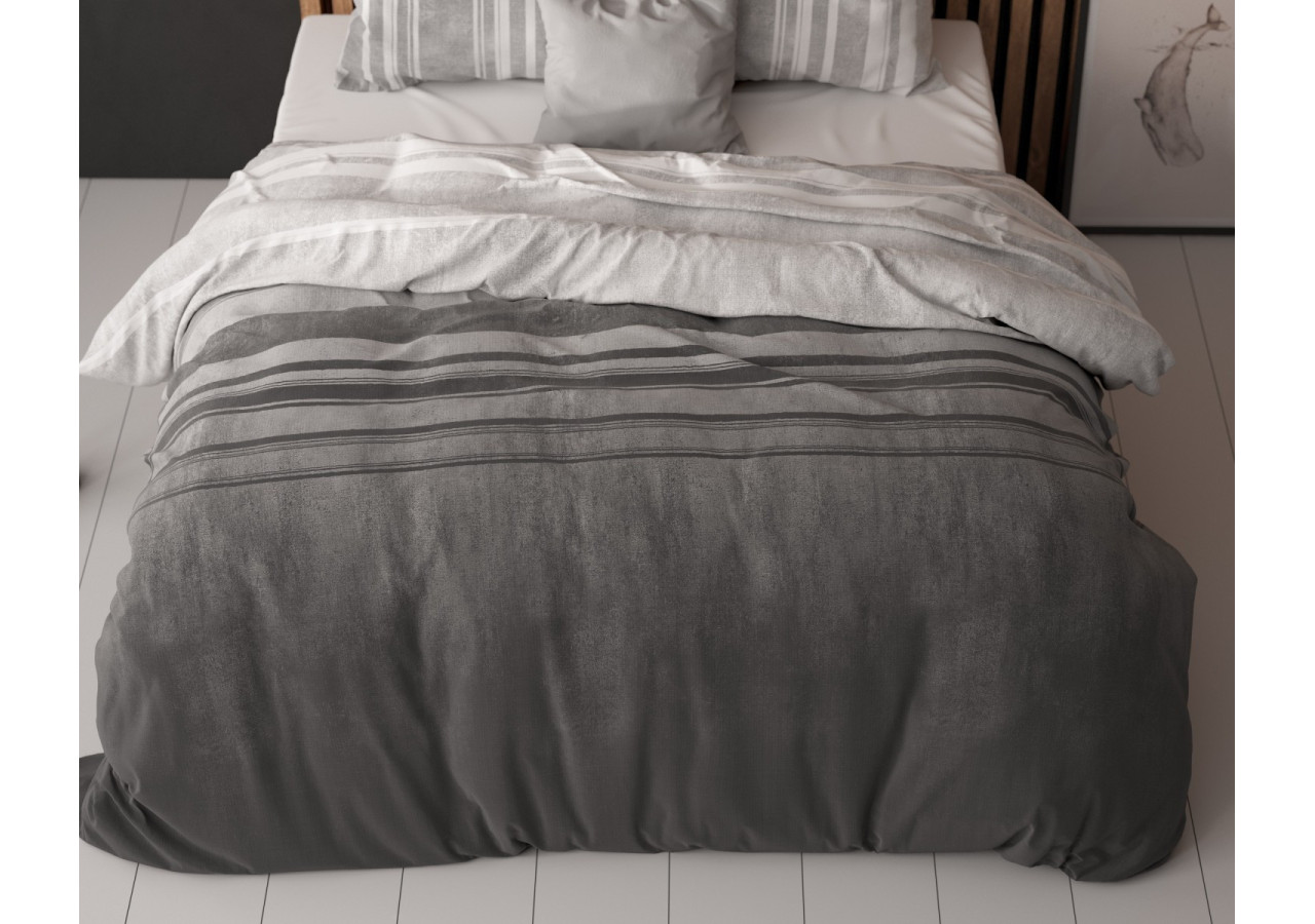 Housse de couette Moon Lights - Grise 200 x 220 cm - 15026691 - Sleeptime