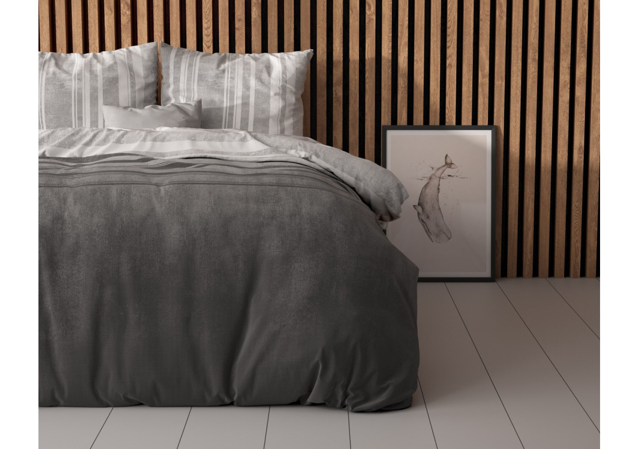 Housse de couette Moon Lights - Grise 200 x 220 cm - 15026691 - Sleeptime