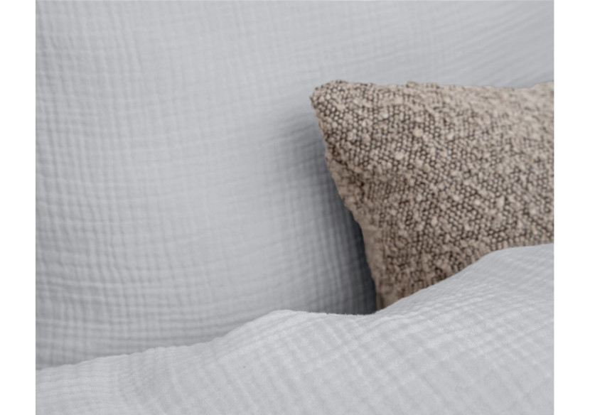 Housse de Couette Mousseline Grise - 140 x 220 cm en Coton - 17017070 - Dreamhouse Housse de Couette Mousseline Grise - 140 x 220 cm en Coton - 17017070 - Dreamhouse