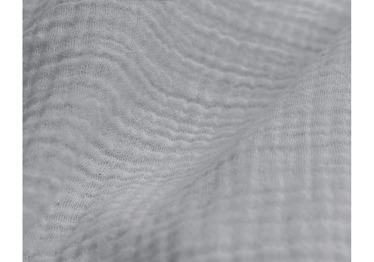 Housse de Couette Mousseline Grise - 240 x 220 cm en Coton - 17017072 - Dreamhouse