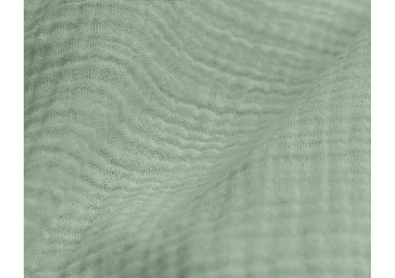 Housse de Couette Mousseline Verte - 240 x 220 cm en Coton - 17017066 - Dreamhouse