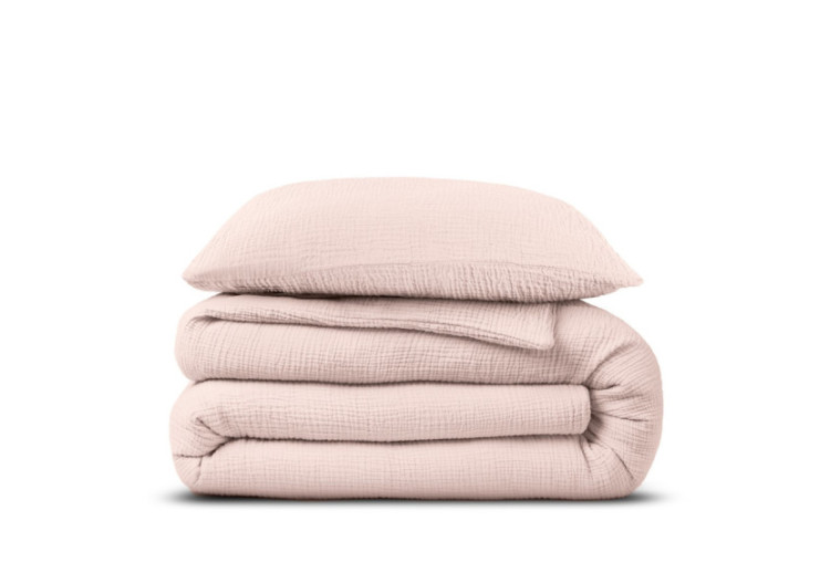 Housse de Couette Mousseline Rose - 140 x 220 cm en Coton - 17017058 - Dreamhouse