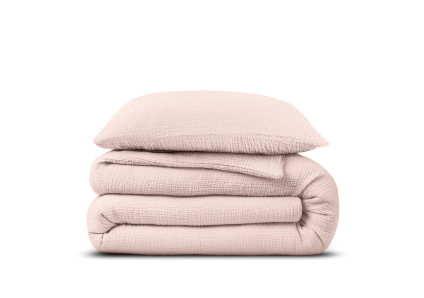 Housse de Couette Mousseline Rose - 140 x 220 cm en Coton - 17017058 - Dreamhouse Housse de Couette Mousseline Rose - 140 x 220 cm en Coton - 17017058 - Dreamhouse