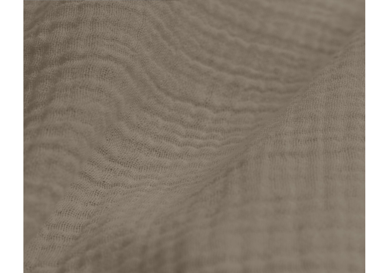 Housse de Couette Mousseline Taupe - Dimensions 240 x 220 cm - 17017057 - Dreamhouse