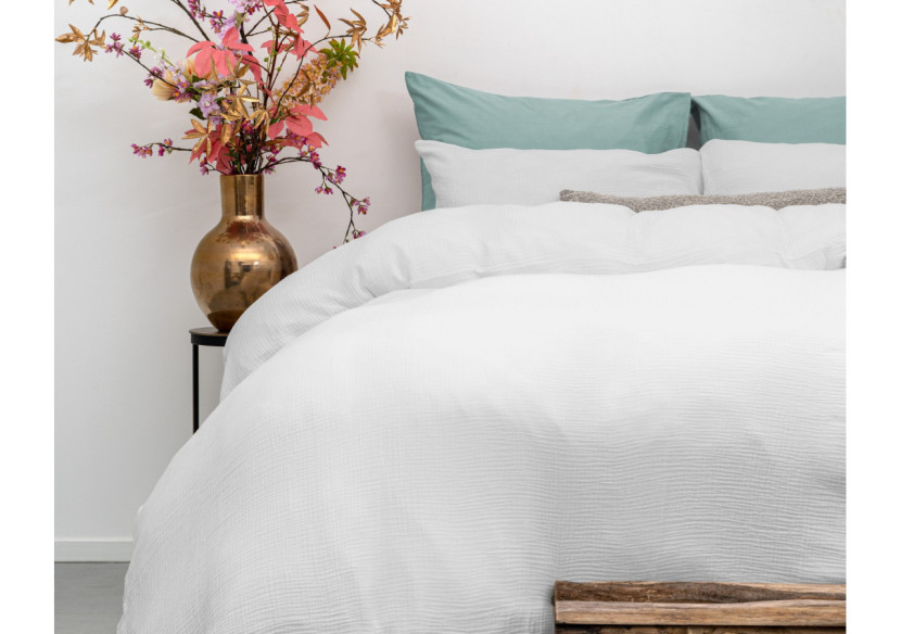 Housse de Couette Mousseline Blanche - Dimensions 240 x 220 cm - 17017063 - Dreamhouse Housse de Couette Mousseline Blanche - Dimensions 240 x 220 cm - 17017063 - Dreamhouse