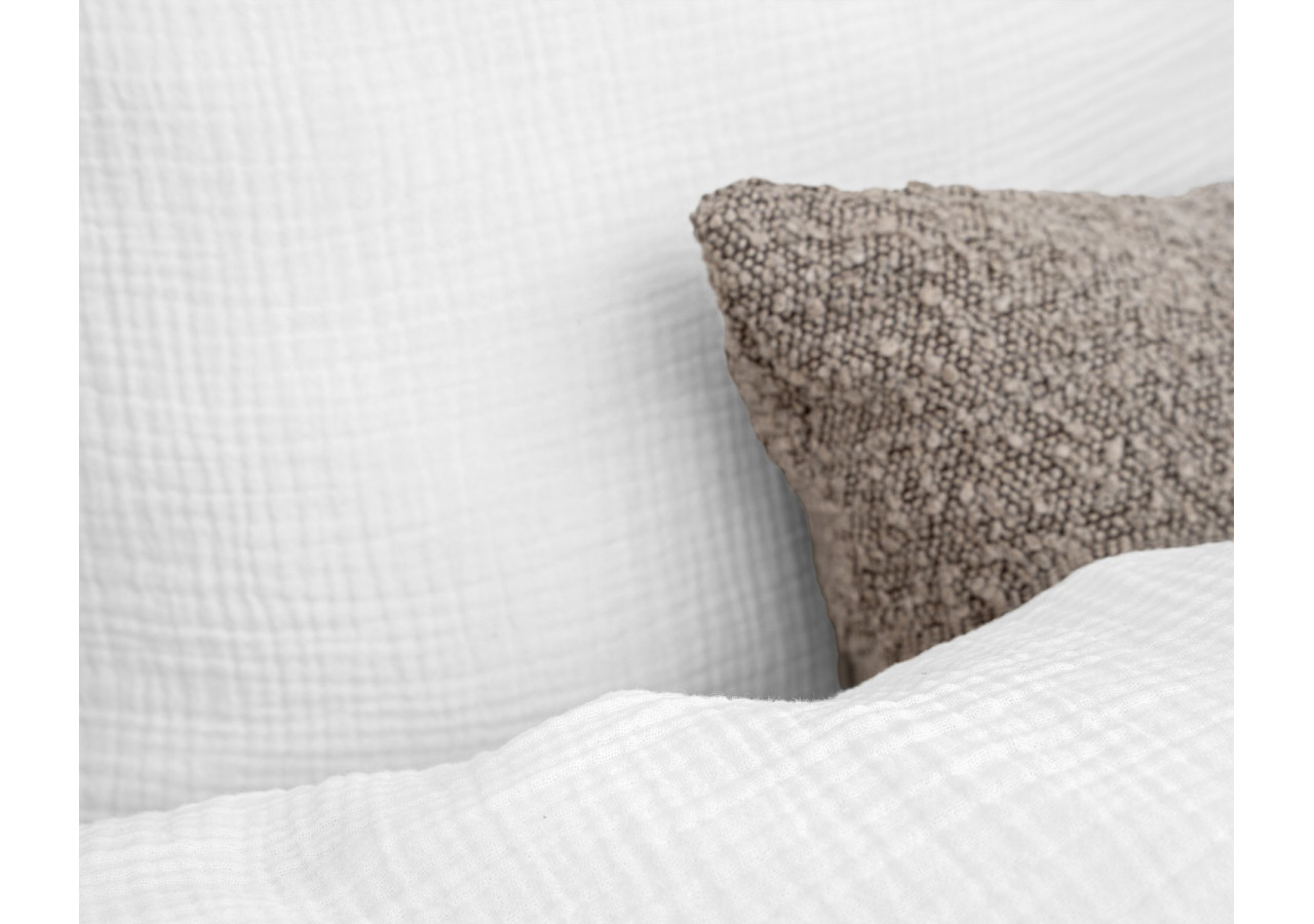 Housse de Couette Mousseline Blanche - Dimensions 240 x 220 cm - 17017063 - Dreamhouse