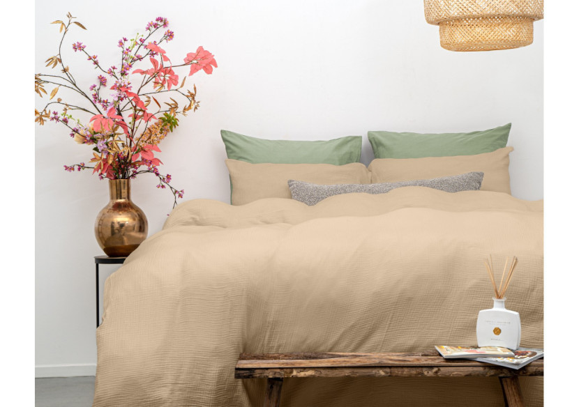 Housse de Couette Mousseline Zand - Dimensions 200 x 220 cm - 17017068 - Dreamhouse Housse de Couette Mousseline Zand - Dimensions 200 x 220 cm - 17017068 - Dreamhouse