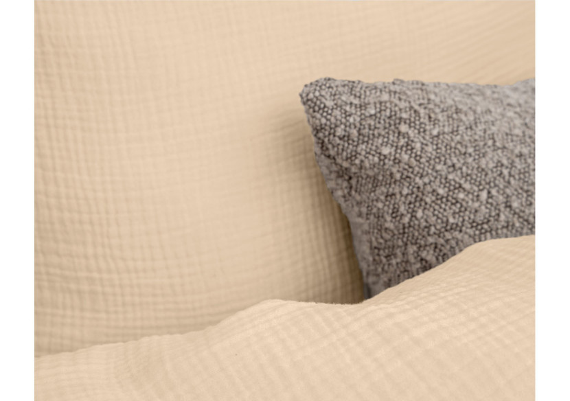 Housse de Couette Mousseline Zand - Dimensions 200 x 220 cm - 17017068 - Dreamhouse Housse de Couette Mousseline Zand - Dimensions 200 x 220 cm - 17017068 - Dreamhouse