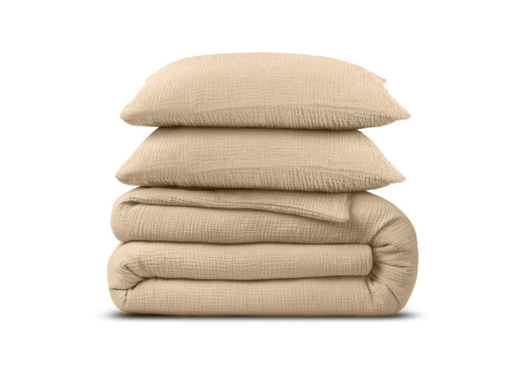 Housse de Couette Mousseline Zand - Dimensions 240 x 220 cm - 17017069 - Dreamhouse