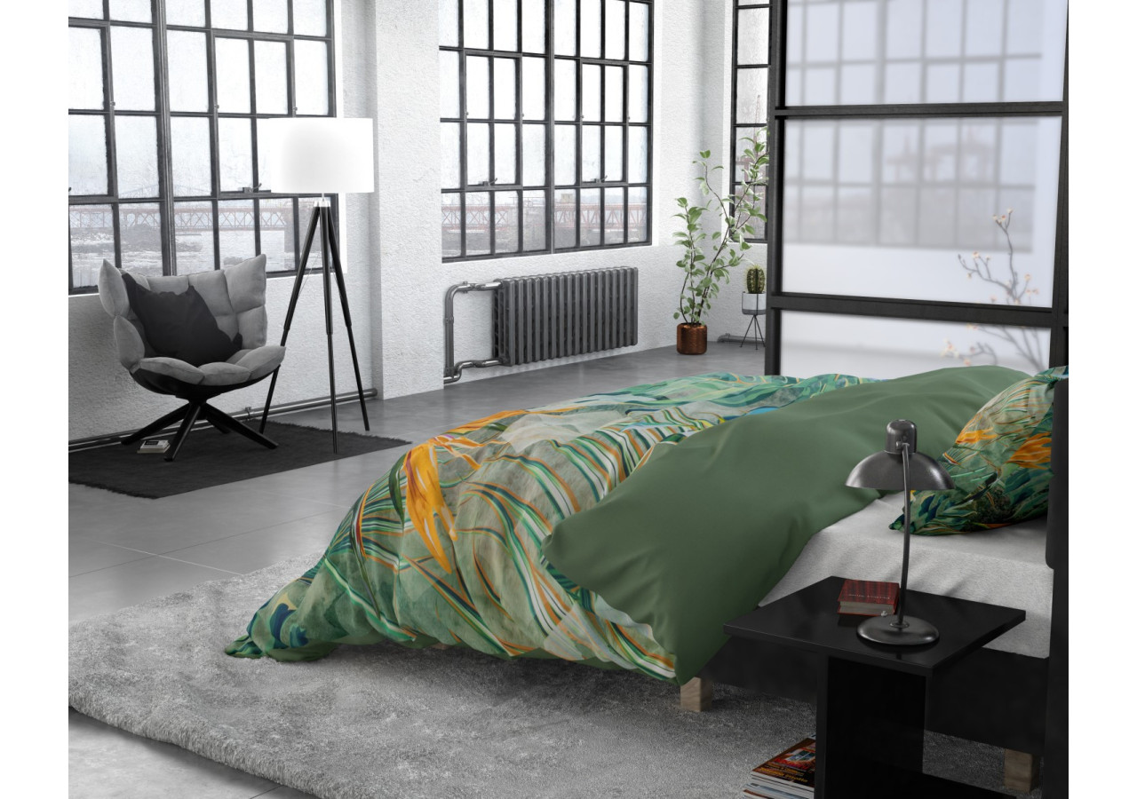 Housse de Couette Nature Fusion Verte - Dimensions 240 x 220 cm - 15020657 - Dreamhouse